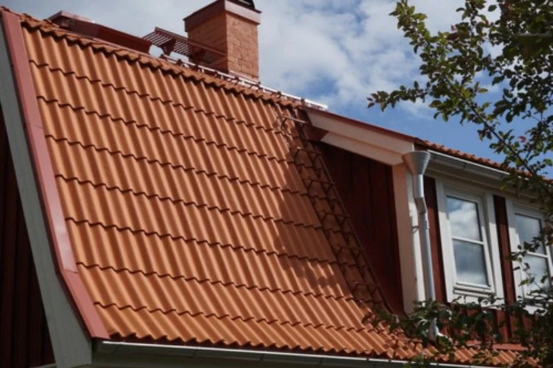 22. Laggning av cylindriskt tak vid nyproduktion av villa