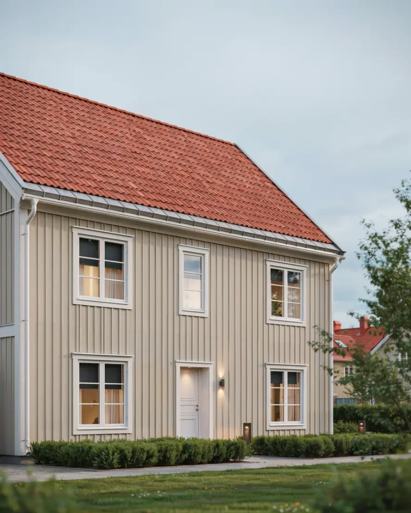 byte av vindskivepl t och takfotsbeslag p villa i n sbypark t by