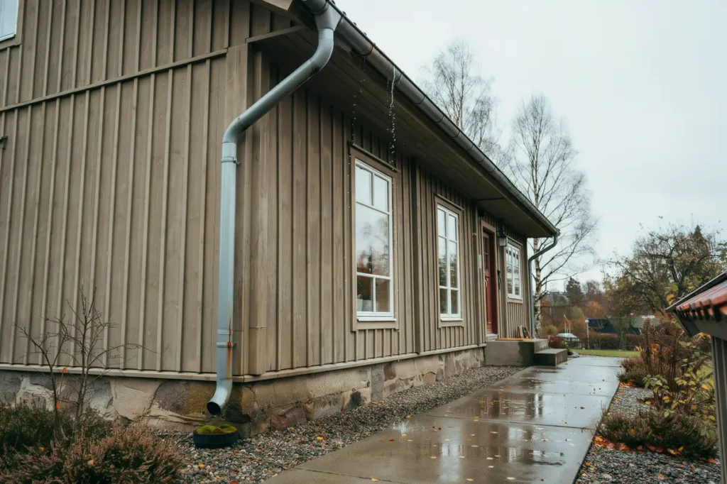 takavvattning i pl t s f rebygger du l ckage isbildning och fuktskador runt huset